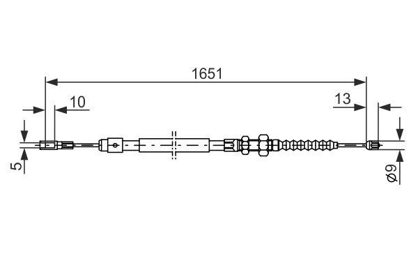 Bosch Handremkabel 1 987 477 077