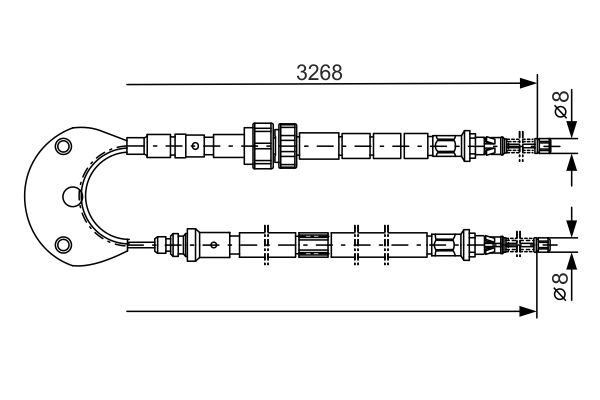 Bosch Handremkabel 1 987 477 095