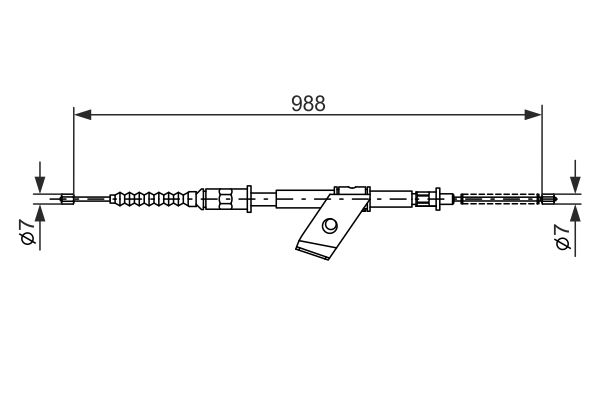 Handremkabel Bosch 1 987 477 106