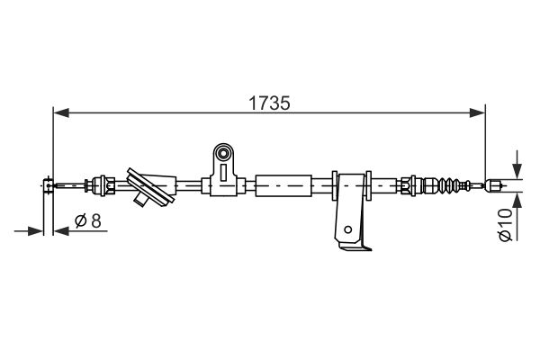 Handremkabel Bosch 1 987 477 112