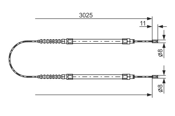 Handremkabel Bosch 1 987 477 113