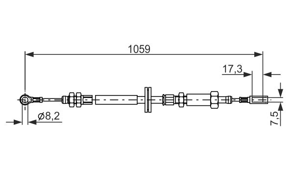 Bosch Handremkabel 1 987 477 114