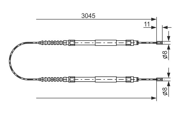 Bosch Handremkabel 1 987 477 115