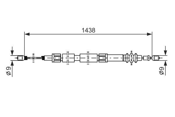 Bosch Handremkabel 1 987 477 117