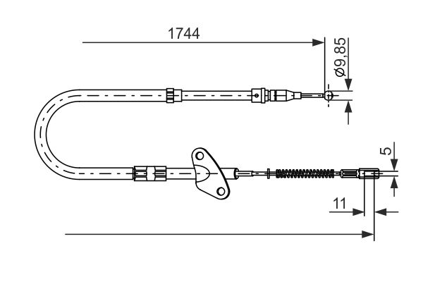 Handremkabel Bosch 1 987 477 121