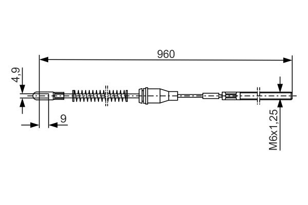 Handremkabel Bosch 1 987 477 133