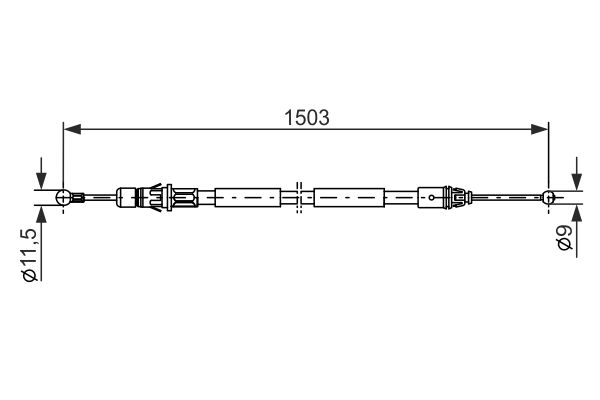 Handremkabel Bosch 1 987 477 137