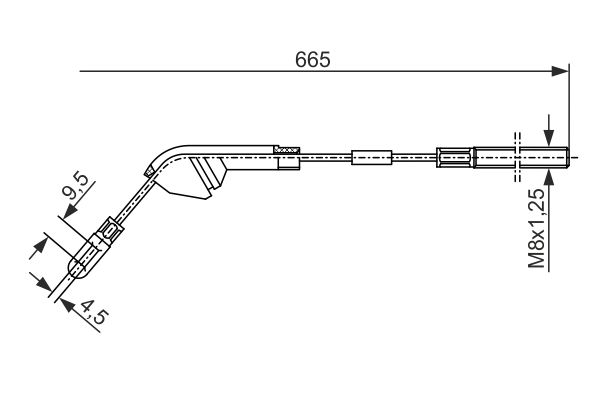 Bosch Handremkabel 1 987 477 142