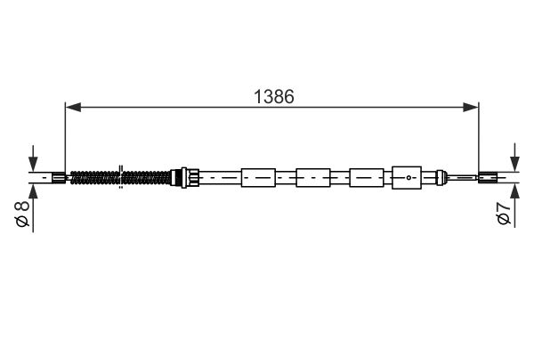 Bosch Handremkabel 1 987 477 145