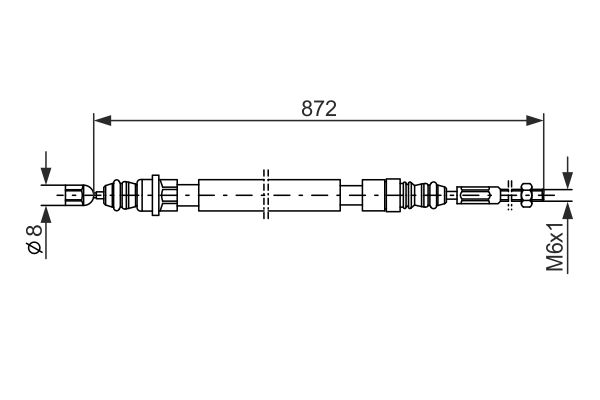 Bosch Handremkabel 1 987 477 149