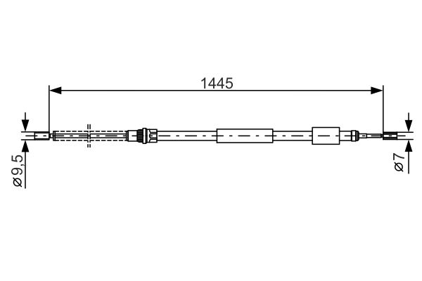 Bosch Handremkabel 1 987 477 151