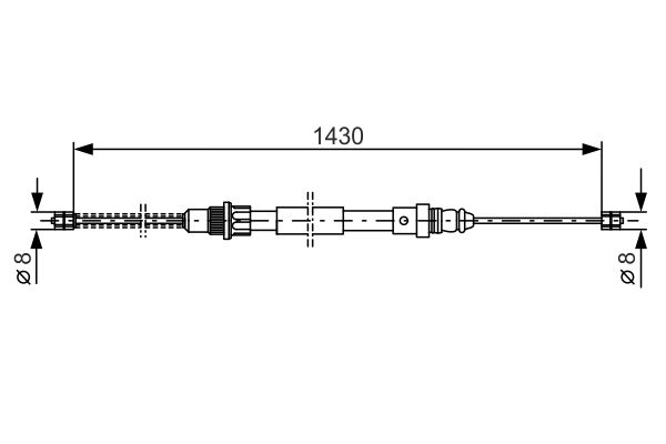 Bosch Handremkabel 1 987 477 152