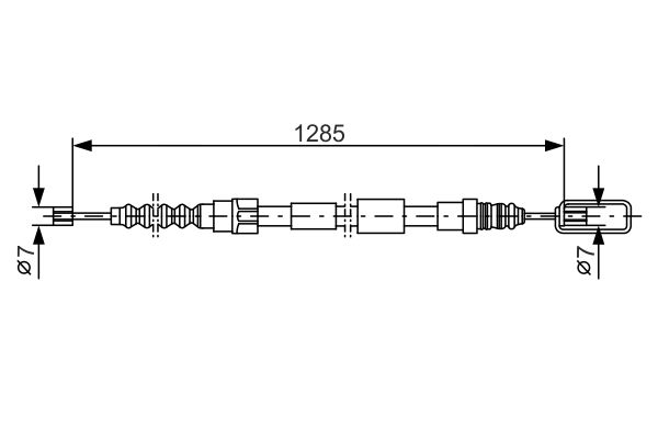 Handremkabel Bosch 1 987 477 155