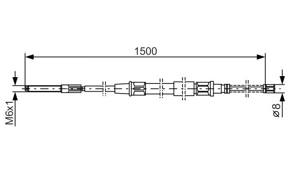 Bosch Handremkabel 1 987 477 168