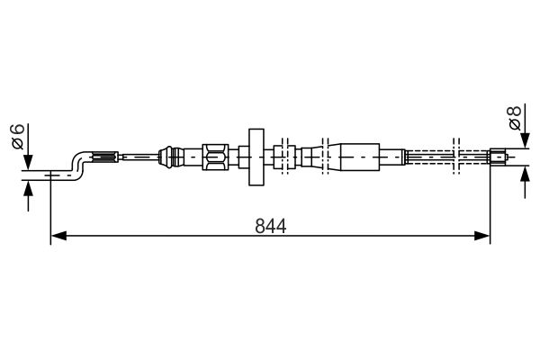 Bosch Handremkabel 1 987 477 171