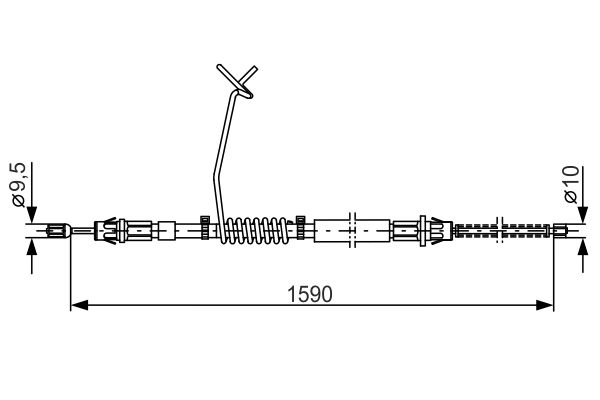 Handremkabel Bosch 1 987 477 175