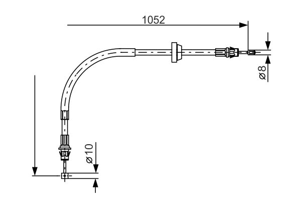 Bosch Handremkabel 1 987 477 186