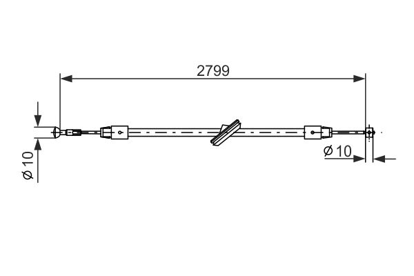 Bosch Handremkabel 1 987 477 197