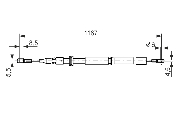 Bosch Handremkabel 1 987 477 199