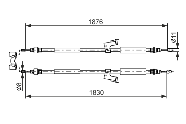 Bosch Handremkabel 1 987 477 202
