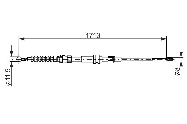 Handremkabel Bosch 1 987 477 203