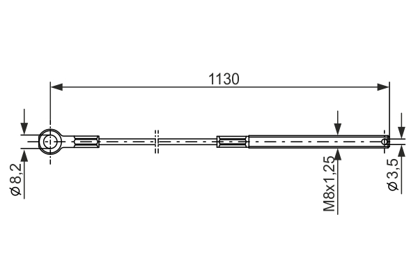 Bosch Handremkabel 1 987 477 209