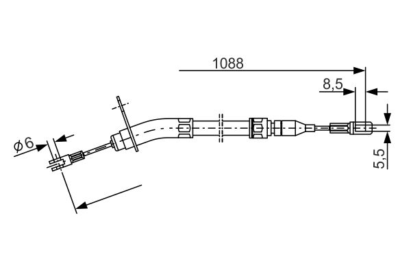 Handremkabel Bosch 1 987 477 212