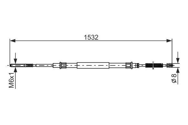 Handremkabel Bosch 1 987 477 215