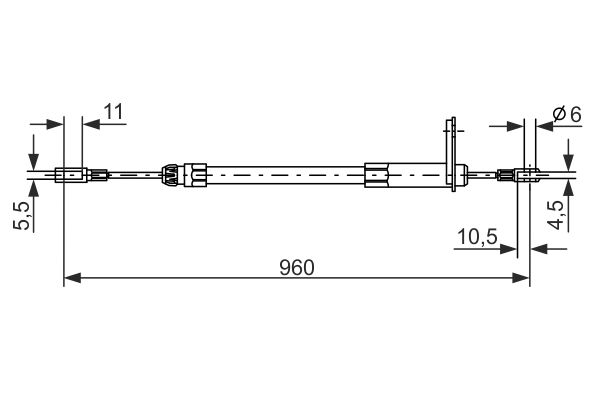Bosch Handremkabel 1 987 477 219