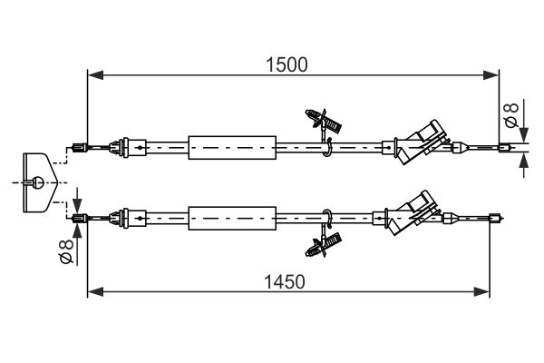 Handremkabel Bosch 1 987 477 222