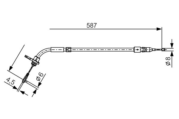 Handremkabel Bosch 1 987 477 224