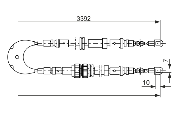 Bosch Handremkabel 1 987 477 229