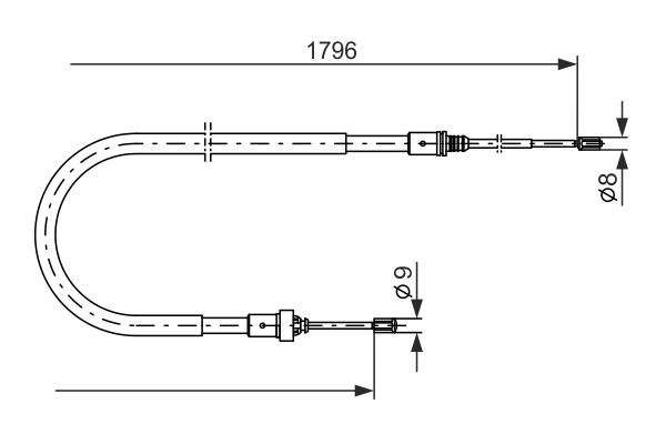 Bosch Handremkabel 1 987 477 235