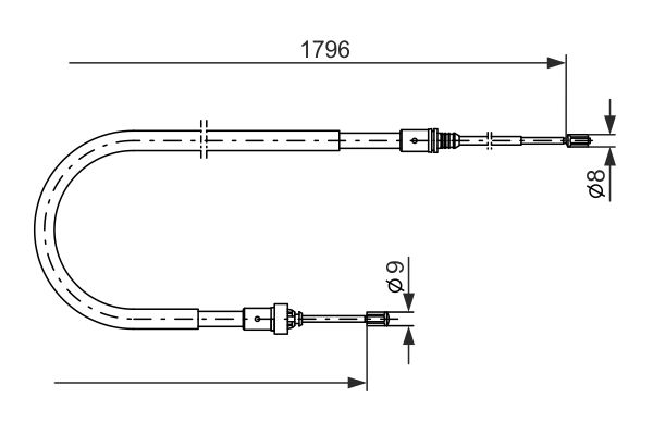 Bosch Handremkabel 1 987 477 235