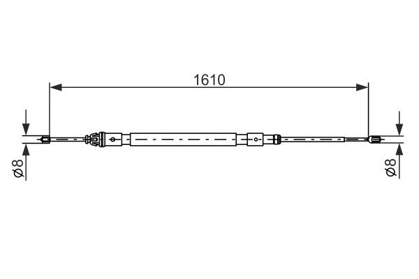 Handremkabel Bosch 1 987 477 238