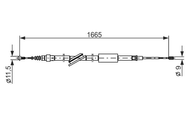 Handremkabel Bosch 1 987 477 249