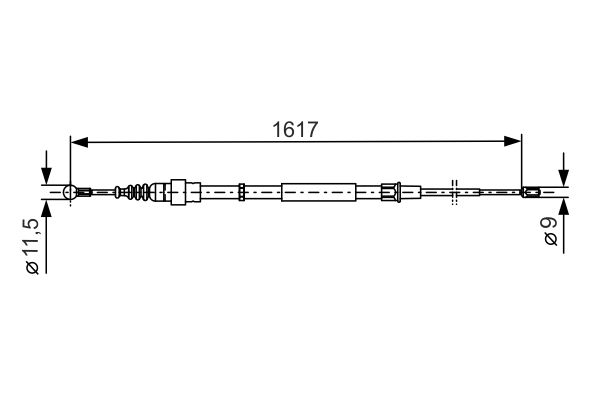 Bosch Handremkabel 1 987 477 255