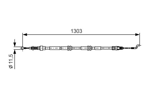 Bosch Handremkabel 1 987 477 260