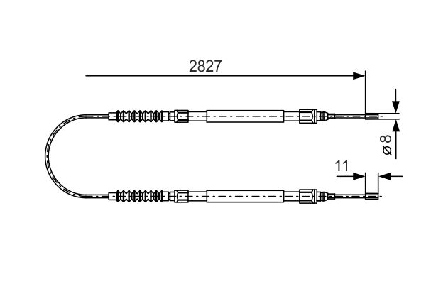 Bosch Handremkabel 1 987 477 263