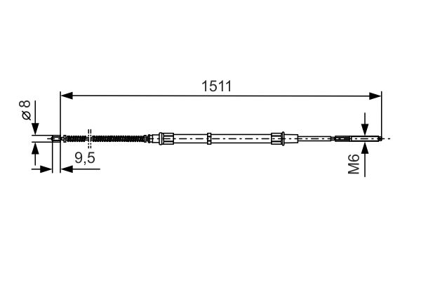 Bosch Handremkabel 1 987 477 284