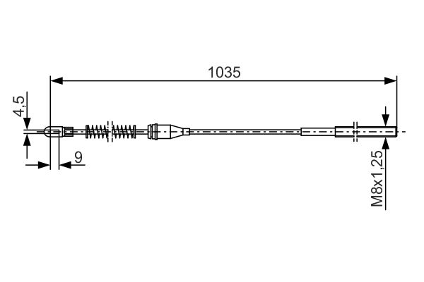 Handremkabel Bosch 1 987 477 307