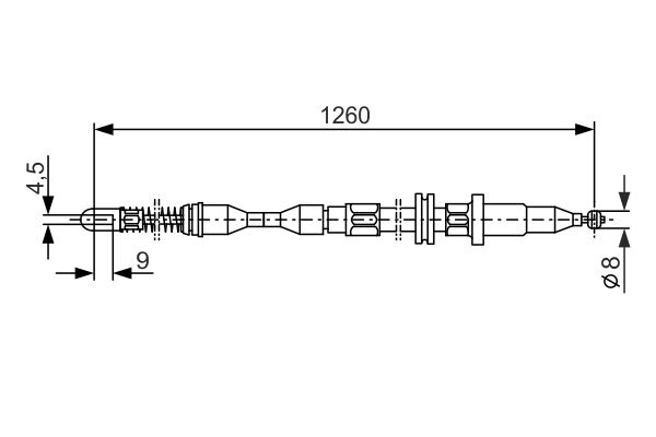 Handremkabel Bosch 1 987 477 308