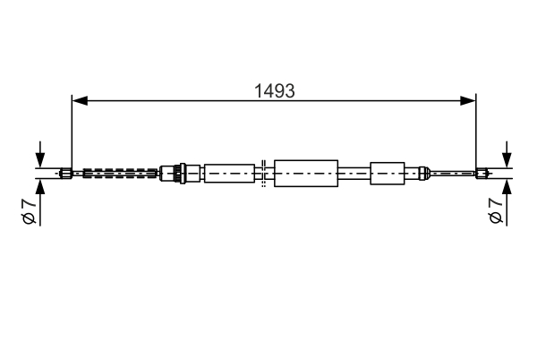Handremkabel Bosch 1 987 477 323