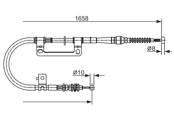 Handremkabel Bosch 1 987 477 331