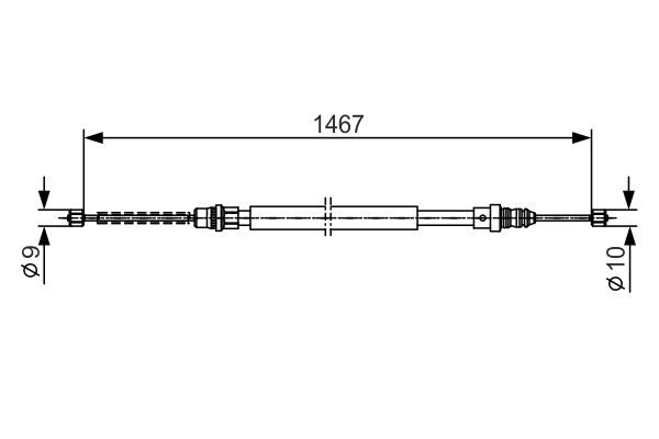 Handremkabel Bosch 1 987 477 332