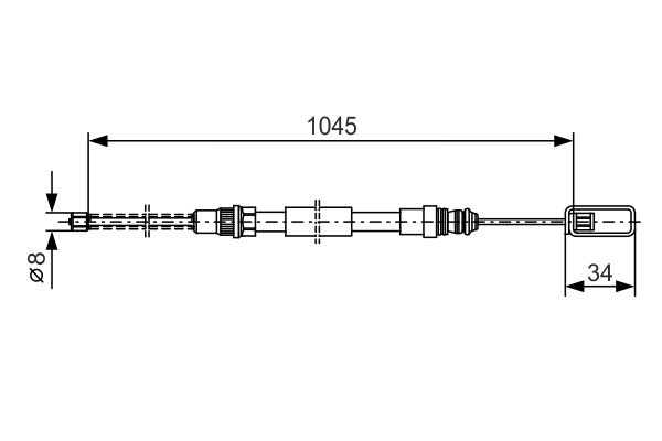 Bosch Handremkabel 1 987 477 334