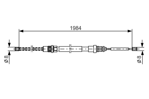 Bosch Handremkabel 1 987 477 335