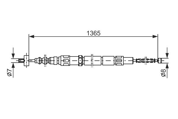 Handremkabel Bosch 1 987 477 354