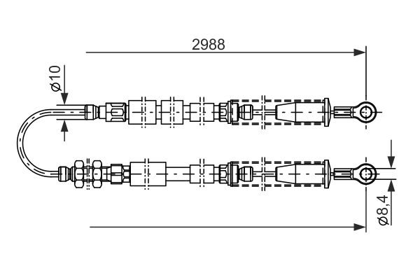 Bosch Handremkabel 1 987 477 381