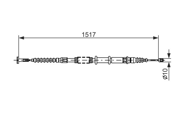 Handremkabel Bosch 1 987 477 382